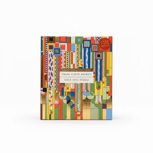 Frank Lloyd Wright Gold Foil Puzzle - Multicolor